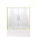 Шторка для ванны NEW TRENDY SMART LIGHT GOLD 180x150 светлое золото