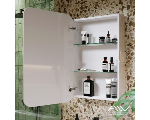 Зеркальный шкаф Alavann Lana 55 белый