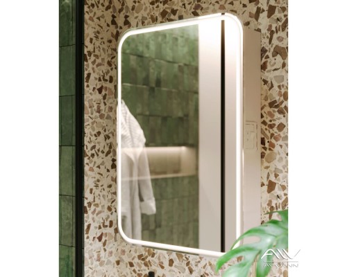 Зеркальный шкаф Alavann Lana 55 белый