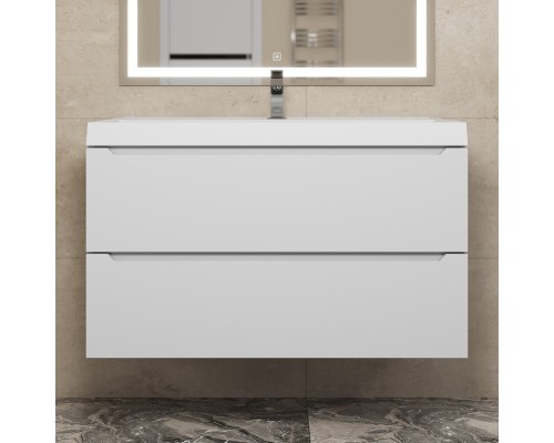 Тумба с раковиной Uperwood Tanos 90 см, белая