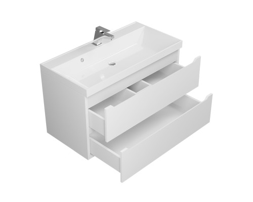 Тумба под раковину 90 см, Uperwood Tanos, белая матовая