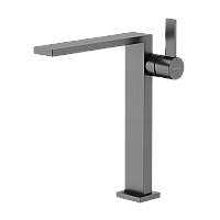 Смеситель для раковины высокий SANCOS Linn, вороненая сталь, SC9020GG