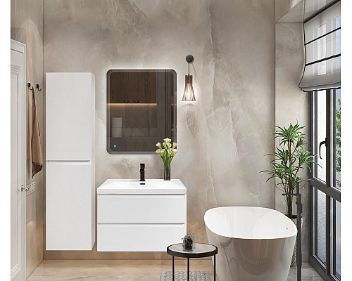 Шкаф пенал Cezares Molveno 40 MOLVENO-1600-2A-SC-BG подвесной Bianco Ghiaccio