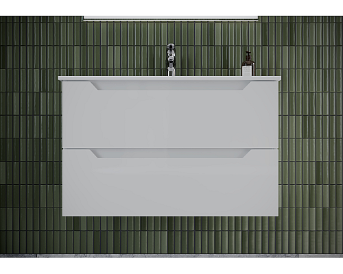 Тумба под раковину SANCOS Norma 2.0 790х450х500, c двумя ящиками, белый глянец