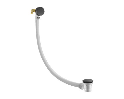 Слив-перелив для ванны с наполнением через перелив Benesque 59010205 черный матовый