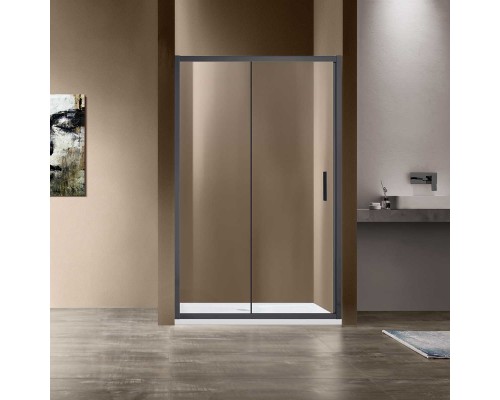 Душевая дверь Vincea Garda VDS-1G115CLGM, 1150, вороненая сталь, стекло прозрачное