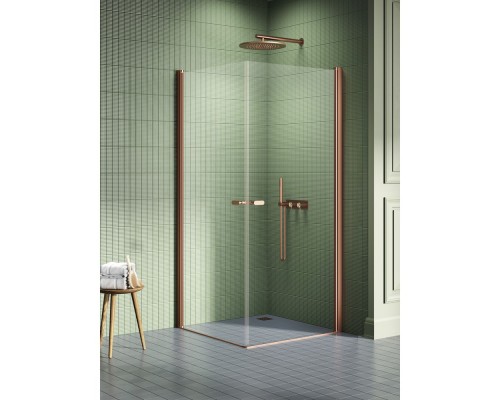 Душевое ограждение NEW TRENDY NEW SOLEO COPPER BRUSHED 80x80x195 медь