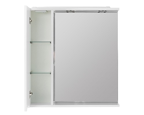 Зеркало со шкафом BelBagno MARINO-SPC-700/750-1A-BL-P-L 70 с подсветкой Bianco Lucido Зеркало со шкафом BelBagno MARINO-SPC-700/750-1A-BL-P-L 70 с подсветкой Bianco Lucido