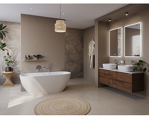 Акриловая ванна BelBagno Uno 170x75 BB701-1700-750-K без гидромассажа