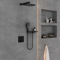 Душевой комплект Vincea VSFW-4211RMB встраиваемый 2 режима черный