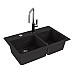 Мойка кухонная Alveus Granital Atrox 50 Carbon - G91 790х500 черный 1132002
