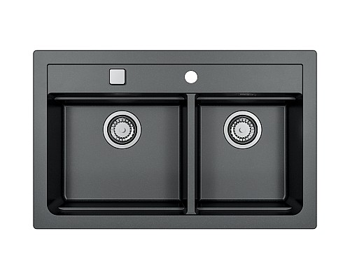 Мойка кухонная Alveus Granital Atrox 50 Carbon - G91 790х500 черный 1132002