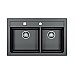 Мойка кухонная Alveus Granital Atrox 50 Carbon - G91 790х500 черный 1132002
