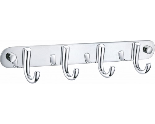 Вешалка с 4 крючками для ванной Wonzon&Woghand, Хром