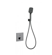 Смеситель для душа с термостатом встраиваемый Wonzon&Woghand, Темный графит