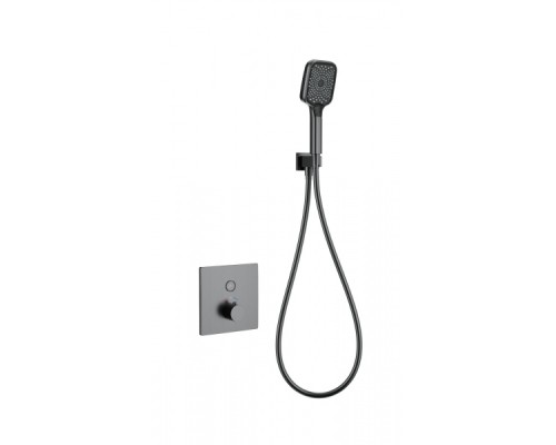 Смеситель для душа с термостатом встраиваемый Wonzon&Woghand, Темный графит