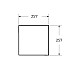 Полка для металлического каркаса Cezares Cadro 30 CADRO-30/30-MENS-BIANCO Белая матовая