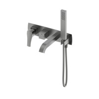 Смеситель для ванны встраиваемый Wonzon&Woghand FLEX, Темный графит WW-88889072-BGM