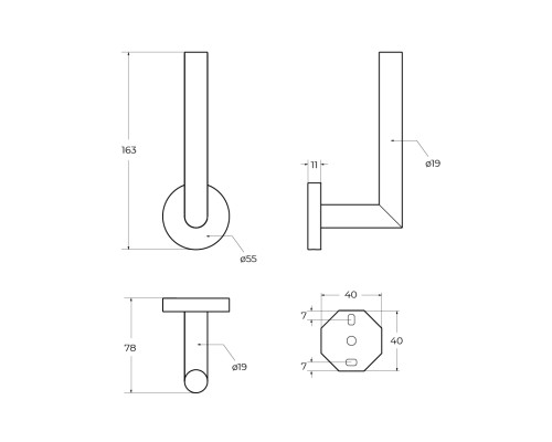 Держатель запасного рулона Cezares Relax RELAX-PHV-BORO Брашированное золото