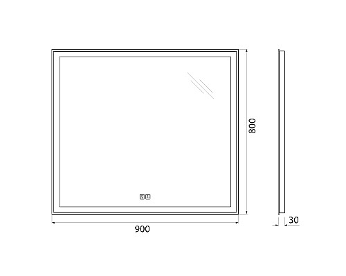 Зеркало BelBagno SPC-GRT-900-800-LED-TCH-WARM с подсветкой с подогревом с сенсорным выключателем Зеркало BelBagno SPC-GRT-900-800-LED-TCH-WARM с подсветкой с подогревом с сенсорным выключателем
