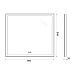 Зеркало BelBagno SPC-GRT-900-800-LED-TCH-WARM с подсветкой с подогревом с сенсорным выключателем