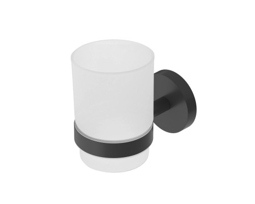 Стакан для зубных щеток Cezares Relax RELAX-TUMS-NOP Черный матовый