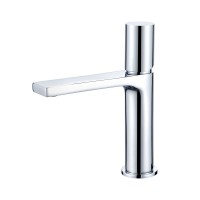 Однорычажный смеситель для раковины AQG Tube, хром