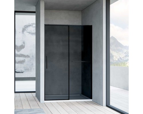 Душевая дверь Vincea Slim Soft VDS-1SS120CGB 1200 черный стекло тонированное