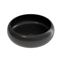 Чаша накладная круглая Ceramica Nova Element 36x36 Чёрный Матовый