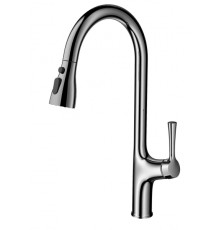 Смеситель для кухни с выдвижным изливом Wonzon&Woghand, Хром