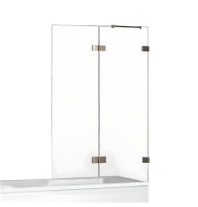 Шторка для ванны NEW TRENDY AVEXA GUNMETAL BRUSHED 120x150 R оружейная сталь