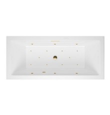 Ванна гидромассажная EXCELLENT Heaven Slim 180x80 RELAX золото