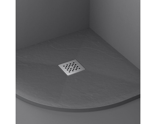 Поддон для душа из искусственного камня Vincea VST-4SQ1010A 1000x1000x25 антрацит