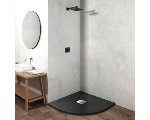 Поддон для душа из искусственного камня Vincea VST-4SQ1010A 1000x1000x25 антрацит