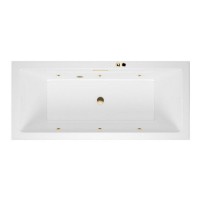 Ванна гидромассажная EXCELLENT Heaven Slim 180x80 SOFT золото
