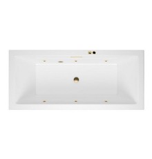 Ванна гидромассажная EXCELLENT Heaven Slim 180x80 SOFT золото