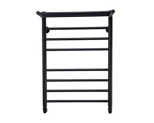 Полотенцесушитель водяной Comfysan Luce W-8 80/50 с полкой, черный