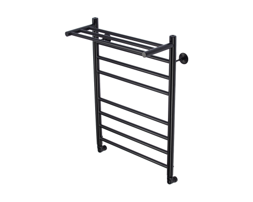 Полотенцесушитель водяной Comfysan Luce W-8 80/50 с полкой, черный