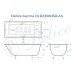 Ванна чугунная Delice Aurora 150х70 с отверстиями под ручки и антискользящим покрытием