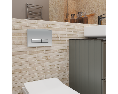 Кнопка смыва Charus Raiden FP.321.46.01 хром матовый