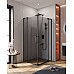 Душевой уголок Cezares Slider 90x110 SLIDER-AH-2-80/90-100/110-GRIGIO-NERO профиль Черный матовый стекло тонированное