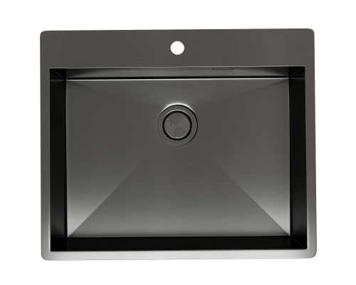 Кухонная мойка Reflexion Iseo RX2260BL оружейная сталь
