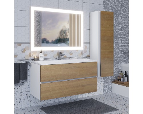 Раковина для ванной 100 см, Uperwood Barsa, белая глянцевая