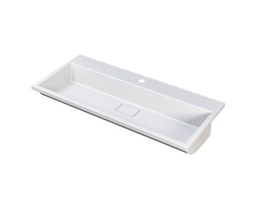 Раковина для ванной 100 см, Uperwood Barsa, белая глянцевая