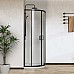 Душевой уголок Vincea City VSQ-5CT900CLB, 900x900, черный матовый, стекло прозрачное