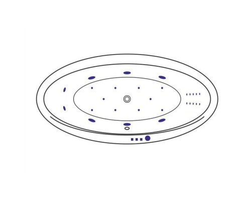 Ванна гидромассажная EXCELLENT Lumina 190x95 ULTRA NANO золото