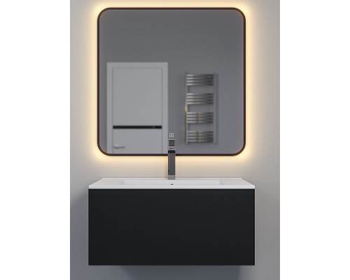 Раковина для ванной 76,5 см, Uperwood Parma Premium, белая глянцевая