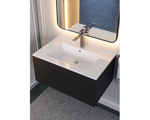 Раковина для ванной 76,5 см, Uperwood Parma Premium, белая глянцевая