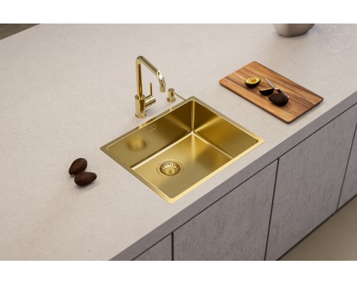 Кухонная мойка Alveus Monarch Kombino 50 1121283 бронза в комплекте с выпуском