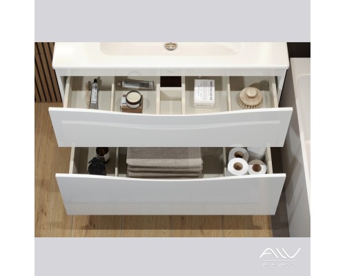 Тумба под раковину Alavann Tess 100 белая